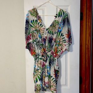 Palm Tree Romper, with pockets